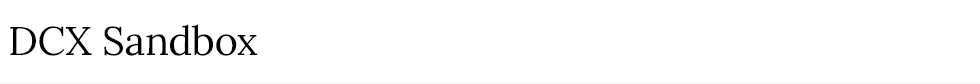 DCX Sandbox